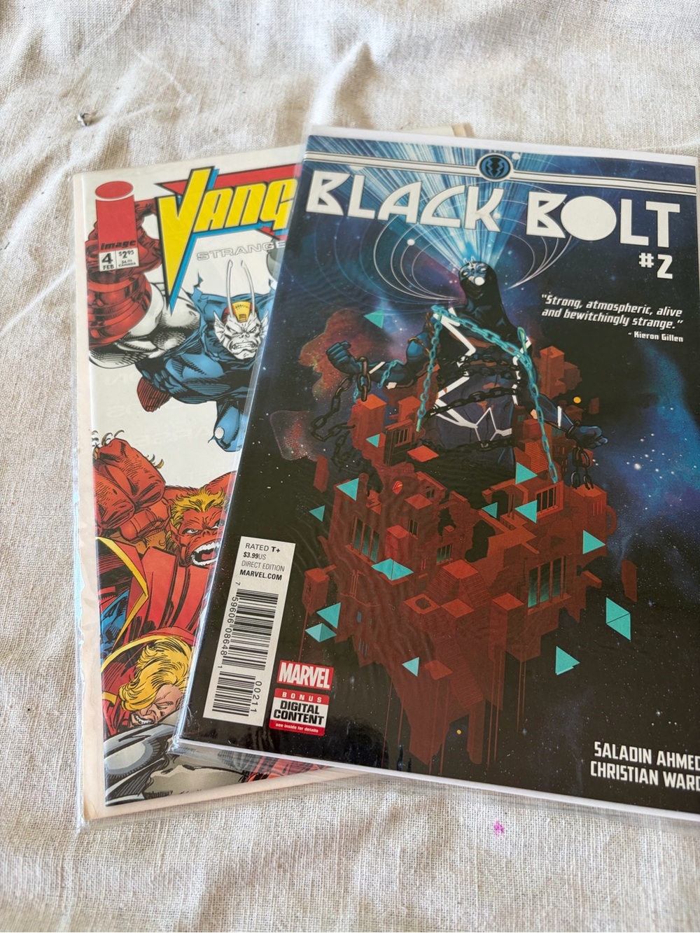 Posh Black Bolt and Vanguard Marvel Comic Lot - Black, Blue, Red